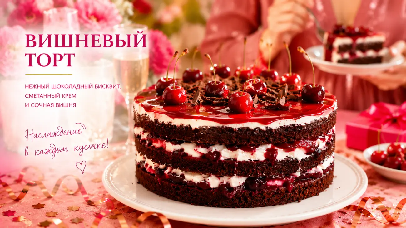 Вишневый торт - тот самый вкус, который не надоедает