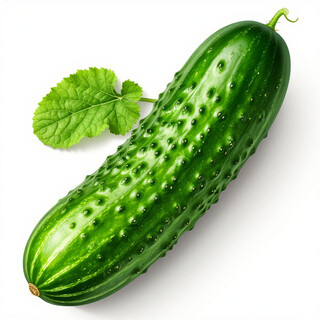 Огурец на белом фоне