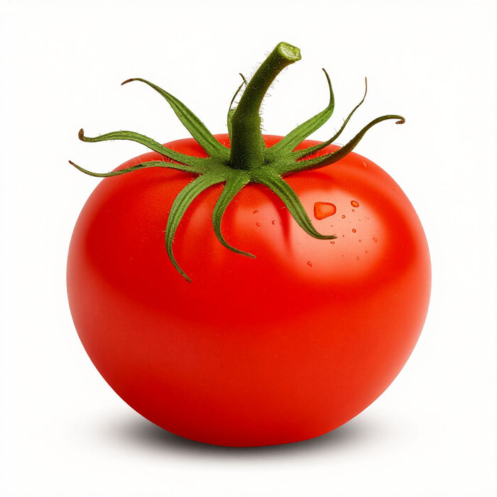 Томат на белом фоне