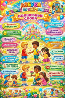 Плакат Азбука общения со сверстниками